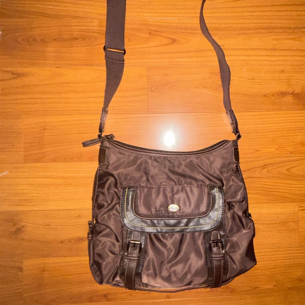 Roots Everyday Brown Crossbody Bag with Adjustable Strap